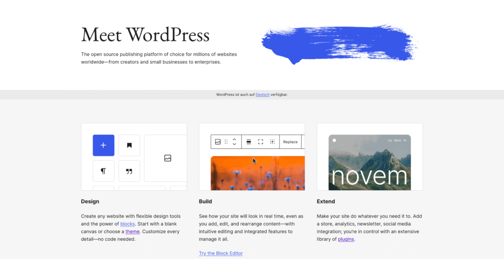 wordpress.org website