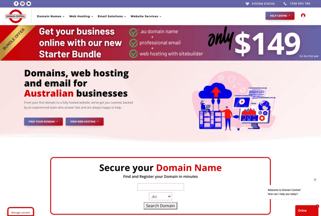Domain Central Homepage